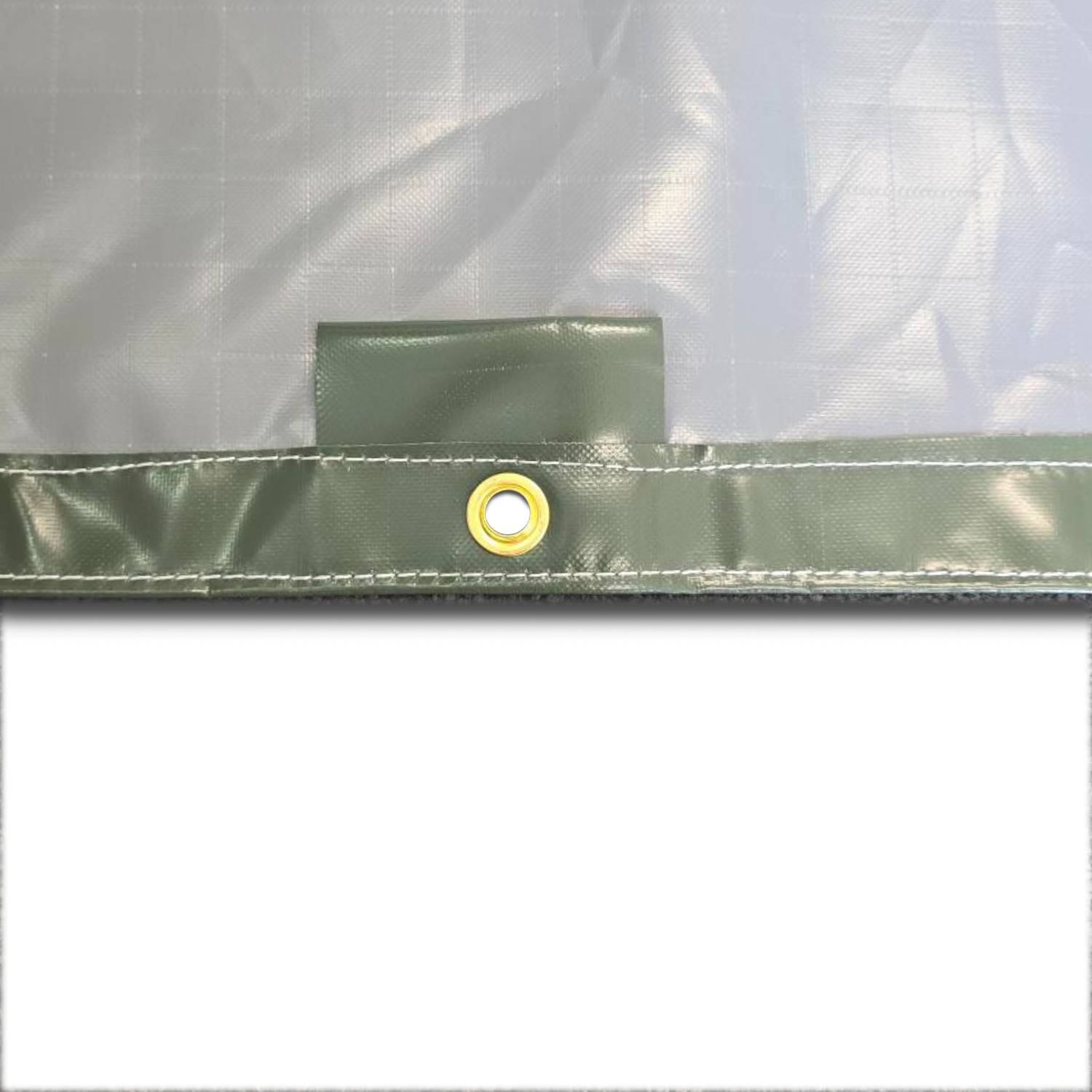 CrocSkin - Super Heavy Duty Olive/Grey Rip Stop PVC Utility Tarp - Image 3