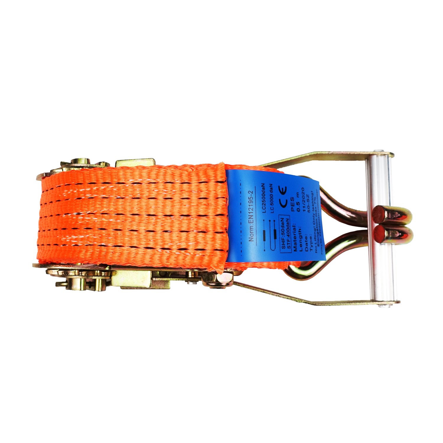 50mm x 9 metre Hi-Vis Ratchet Strap - Image 2