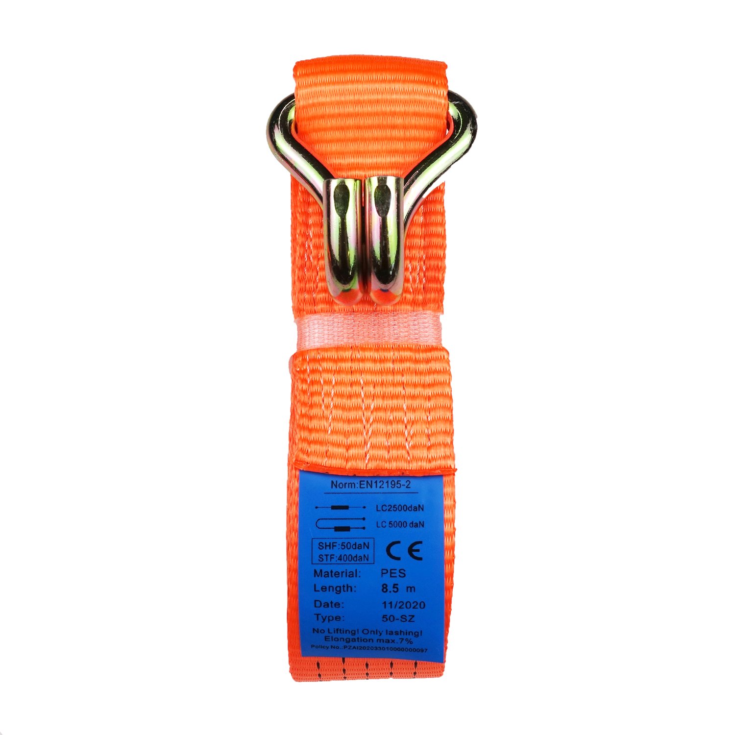 50mm x 9 metre Hi-Vis Ratchet Strap - Image 7