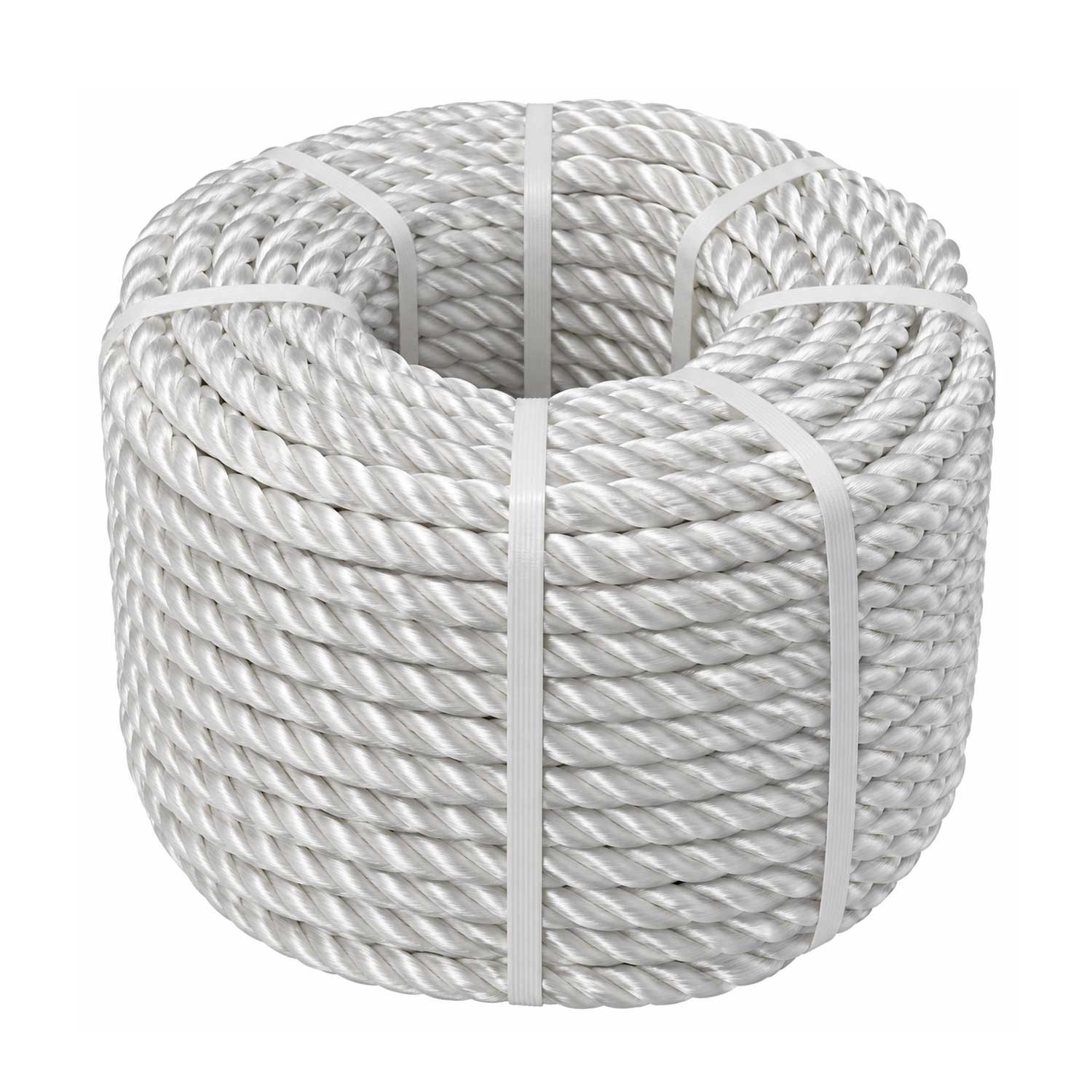Silver 3-Strand Polyethylene Rope