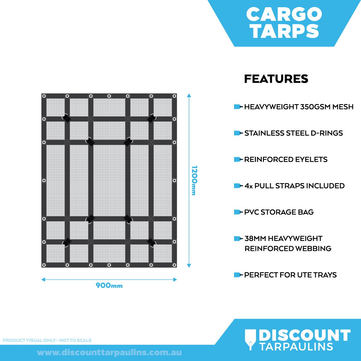 CrocSkin - Reinforced Mesh Cargo Tarps (350 gsm) - Image 22