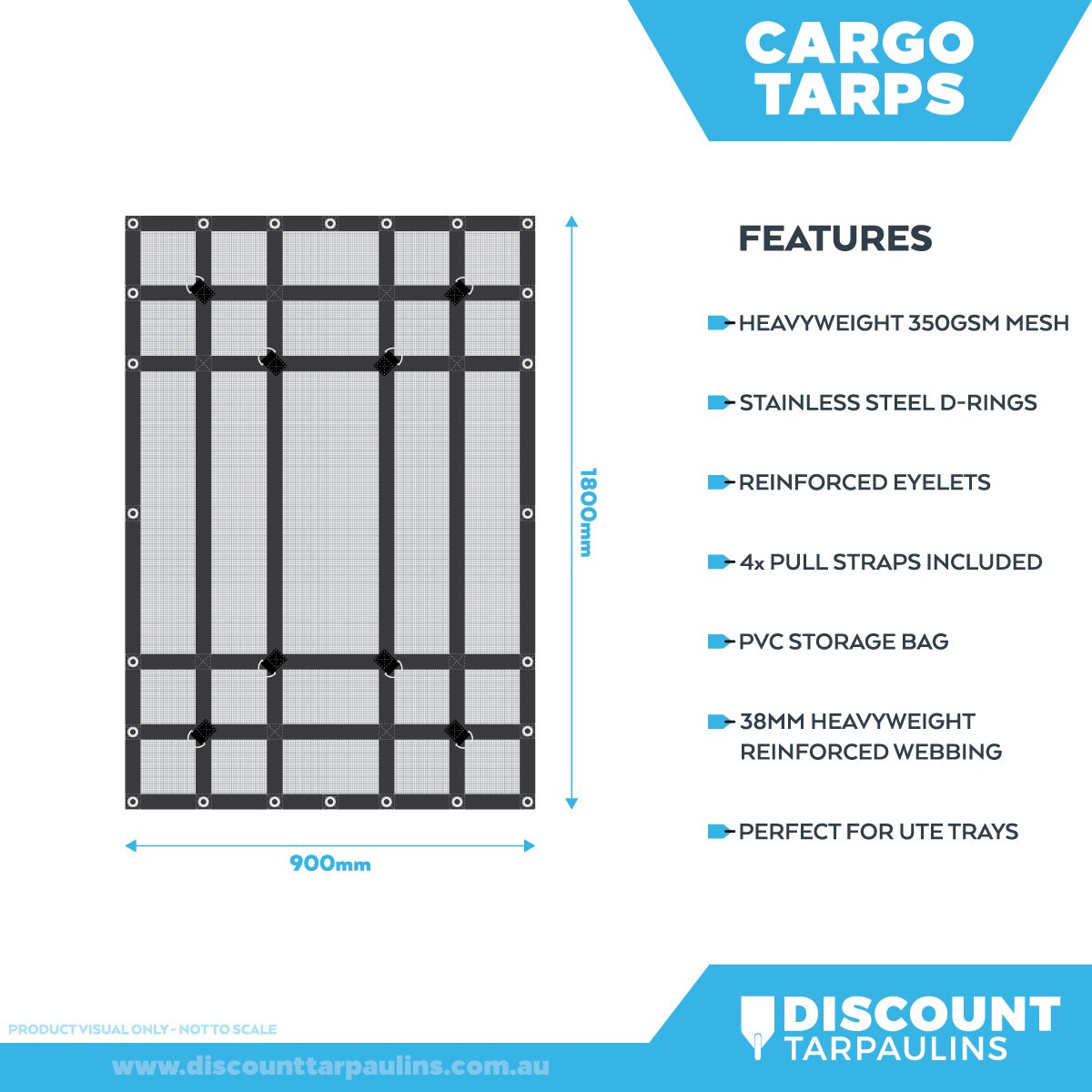 CrocSkin - Reinforced Mesh Cargo Tarps (350 gsm) - Image 21
