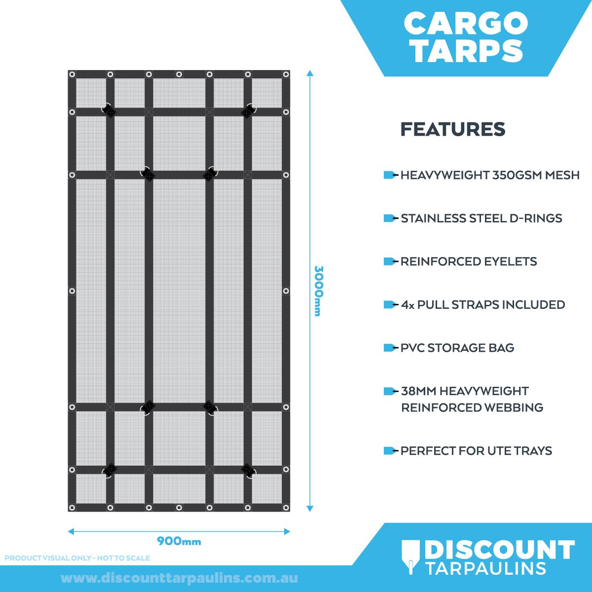 CrocSkin - Reinforced Mesh Cargo Tarps (350 gsm) - Image 20