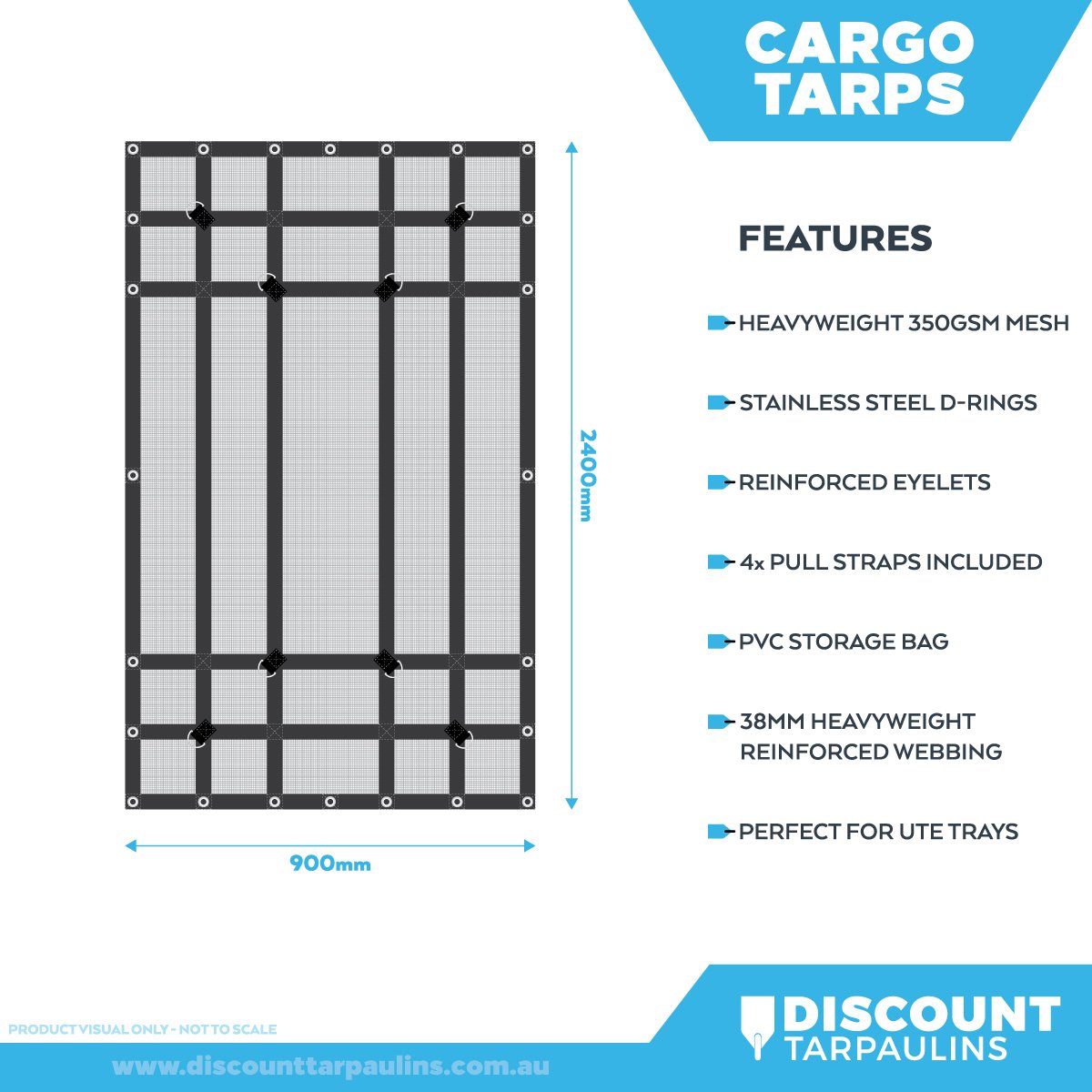 CrocSkin - Reinforced Mesh Cargo Tarps (350 gsm) - Image 19